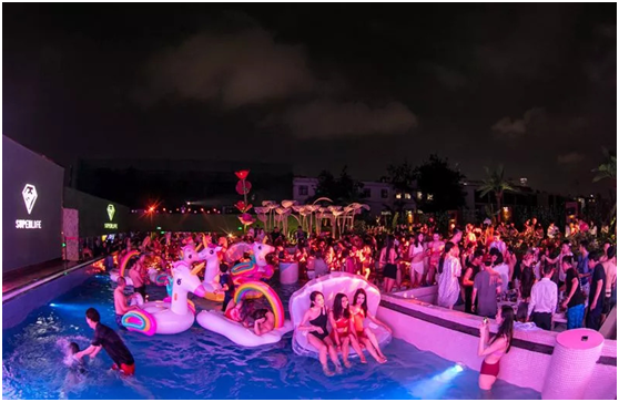 无氯游泳池系统，无氯游泳池，露天无氯游泳池