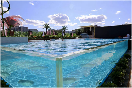 无氯游泳池系统，无氯游泳池，露天无氯游泳池
