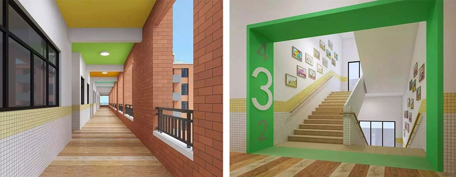 中山纪念小学课堂走廊