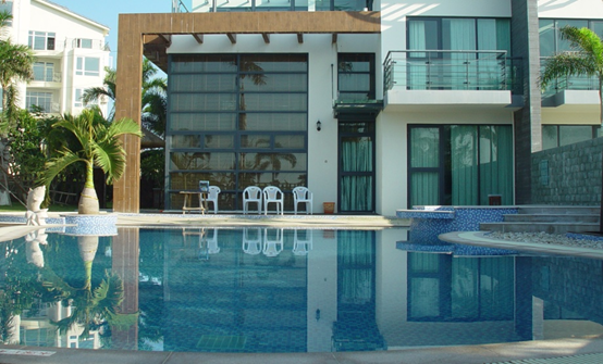 别墅私人泳池,私人泳池,泳池水质处置惩罚